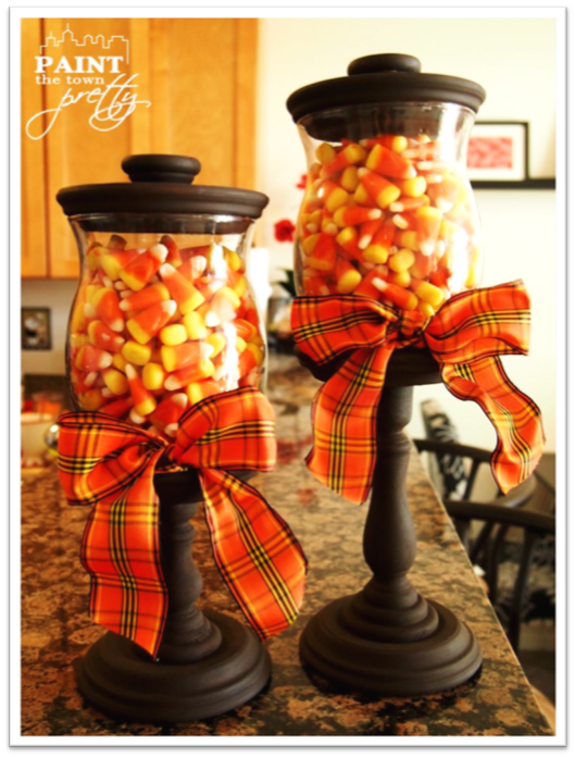 Fall Candy Corn Jars Paint The Town Pretty